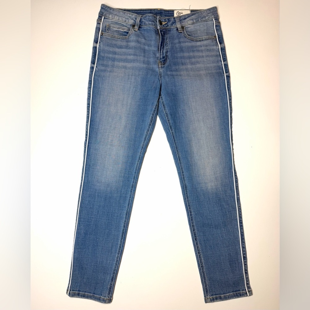 Cosmic Blue Love Women's Skinny Ankle Jeans Size- 29